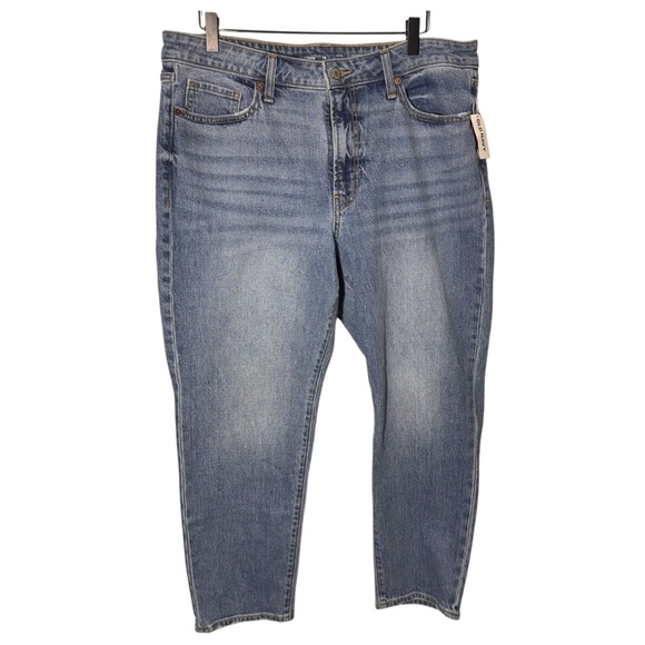 Old Navy High-Waisted OG Straight Ankle Jeans Size 14 Petite NWT Brand New - Picture 3 of 8